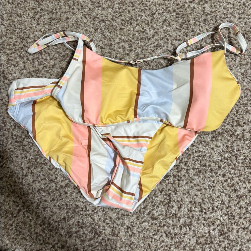 Billabong Multicolor Striped Bikini